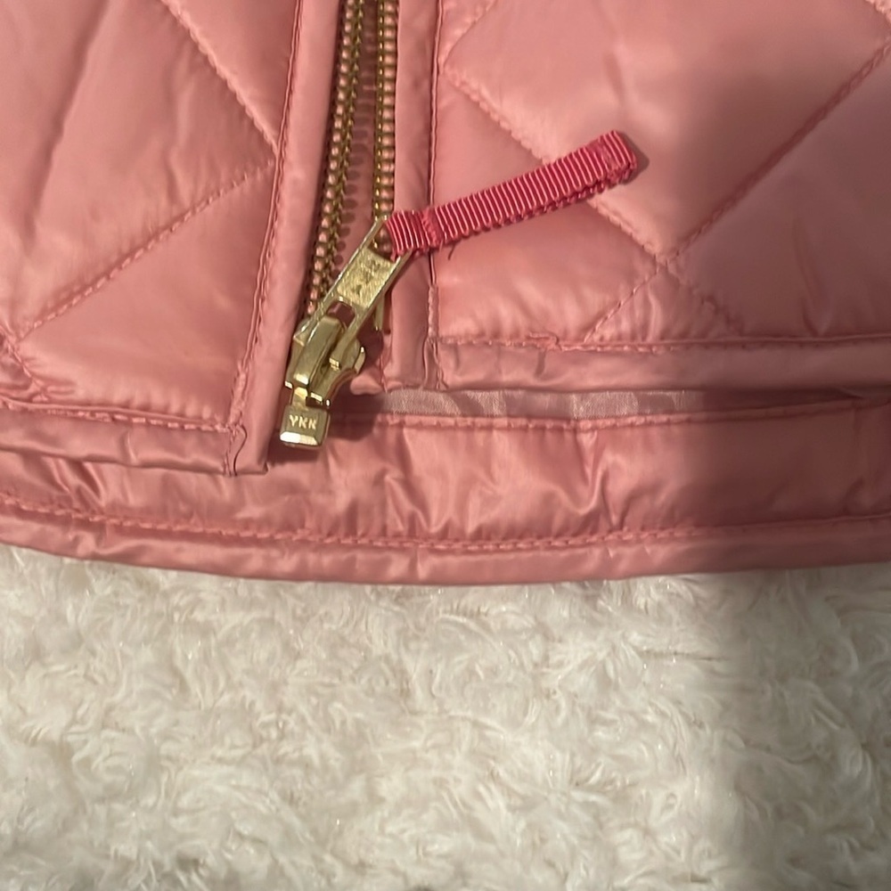 Crewcuts J.Crew Girls coral pink Quilted zipper vest - Picture 8 of 10
